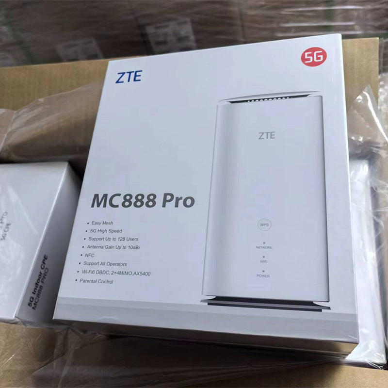ZTE 5G Indoor CPE MC888 Pro Wi-Fi 6 AX5400 4G LTE CAT19 Mesh Router