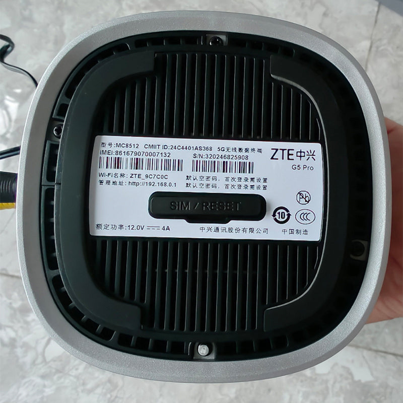 Routeur sans fil ZTE 5G AI CPE G5 Pro MC8512 WiFi 7 BE7200