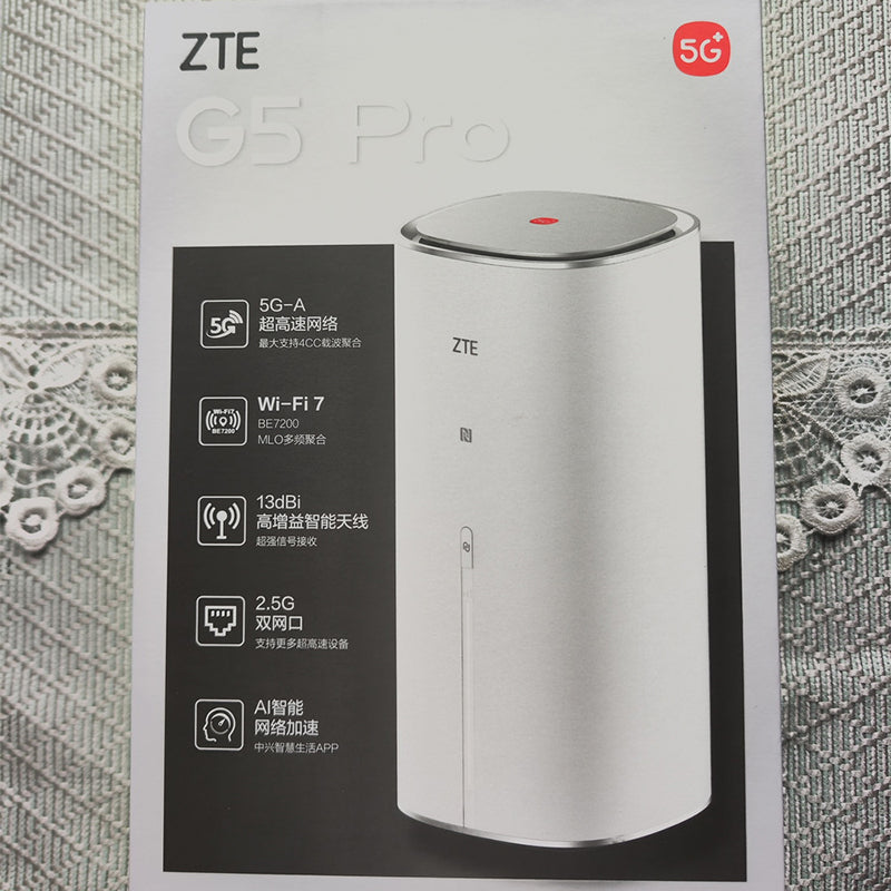 Routeur sans fil ZTE 5G AI CPE G5 Pro MC8512 WiFi 7 BE7200