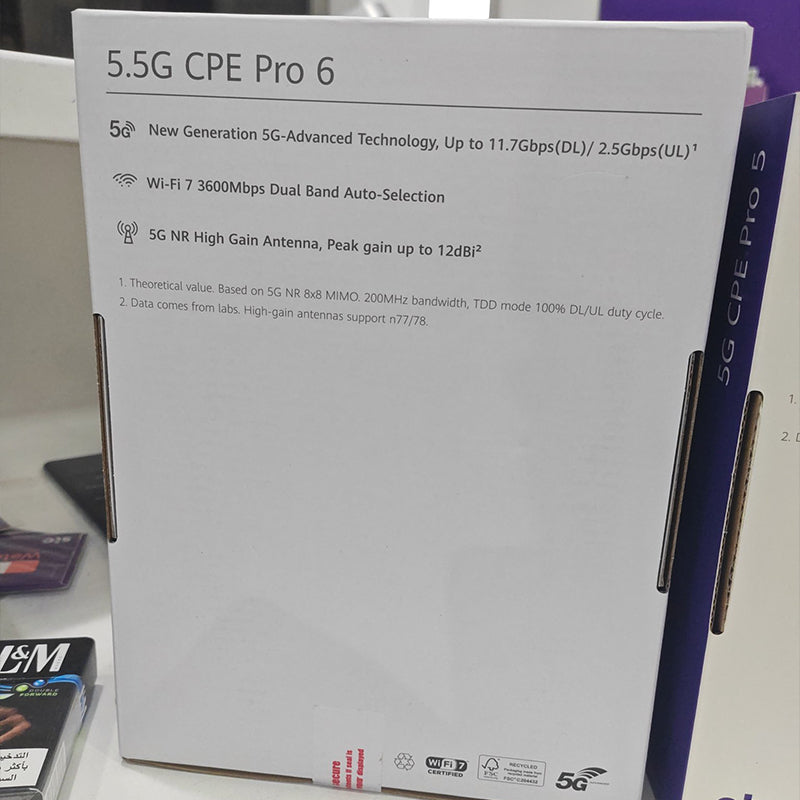 HUAWEI 5.5G CPE PRO 6 WiFi 7 Router H165-383