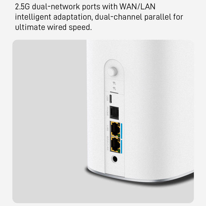 Routeur CPE d'intérieur ZTE G5 Ultra 5G AI FWA Wi-Fi 7 BE19000