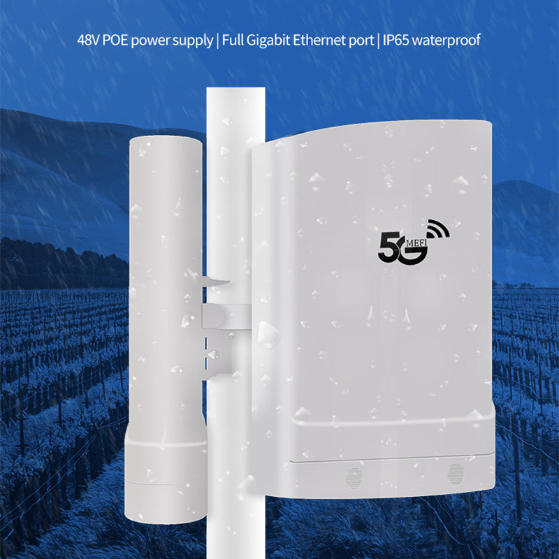Routeur CPE sans fil extérieur 5G débloqué, modem Gigabit double bande IP65