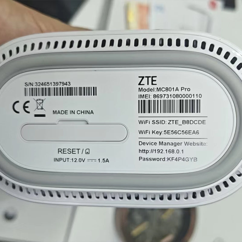ZTE MC801A Pro SDX62 AX3600 WiFi 6 Indoor 5G CPE Router