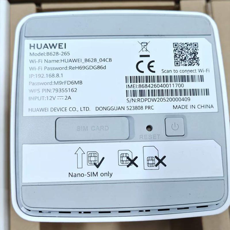 HUAWEI 4G CPE Pro 2 B628-265 WiFi AC1200 LTE CAT12 Modem