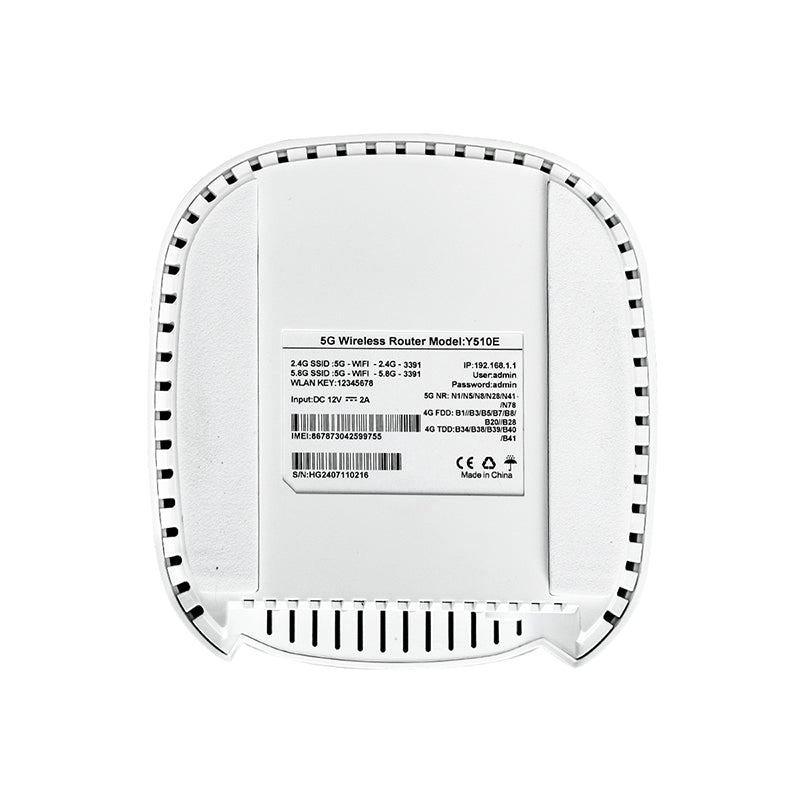 Routeur 5G WiFi 6 AX1800 CPE d'intérieur avec carte SIM Y510E