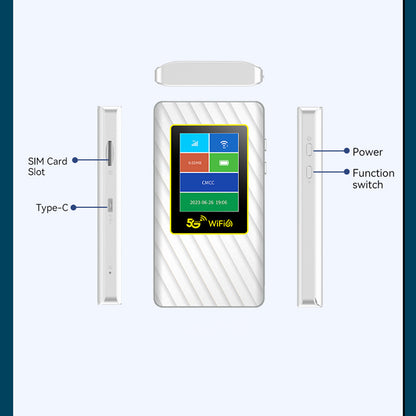 Point d'accès WiFi 6 de poche 5G OEM AX1800 double bande 16 utilisateurs